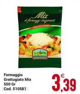 Centro Cash Formaggio Grattugiato Mix montalto offerta