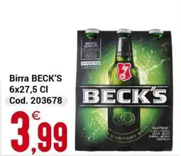 Centro Cash Birra BECK'S offerta
