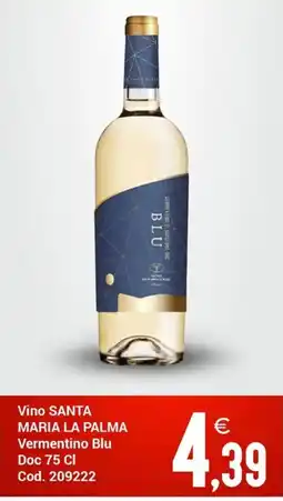Centro Cash Vino Santa Maria La Palma Vermentino Blu offerta