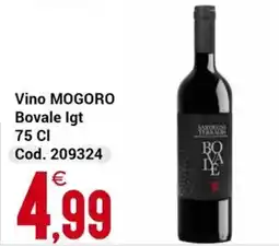 Centro Cash Vino MOGORO Bovale Igt offerta