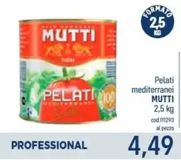 Talento Professional Store Pelati mediterranei Mutti offerta