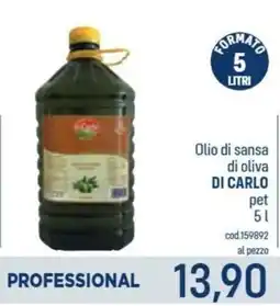 Talento Professional Store Olio di sansa di oliva Di Carlo offerta