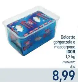 Talento Professional Store Dolcetto gorgonzola e mascarpone IGOR offerta