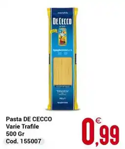 Centro Cash Pasta DE CECCO offerta