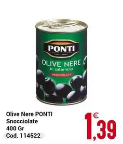 Centro Cash Olive Nere PONTI Snocciolate offerta