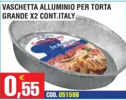 Immenso Cash Vaschetta alluminio per torta grande offerta