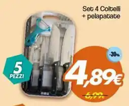 Franzy's Set 4 Coltelli + pelapatate offerta
