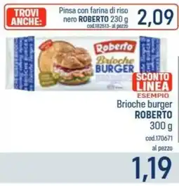Talento Professional Store Brioche Burger Roberto offerta