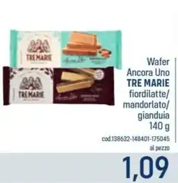 Talento Professional Store Wafer Ancora Uno Tre Marie fiordilatte/ mandorlato/ gianduia offerta