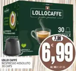 Vicino a te supermercati Lollo Caffè Nespresso Assoluto offerta