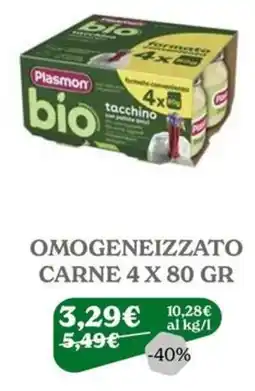 Iperbimbo Plasmon bio tacchino offerta