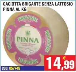 Immenso Cash Caciotta Brigante senza lattosio Pinna offerta