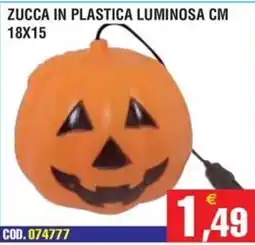Immenso Cash Zucca in plastica luminosa offerta