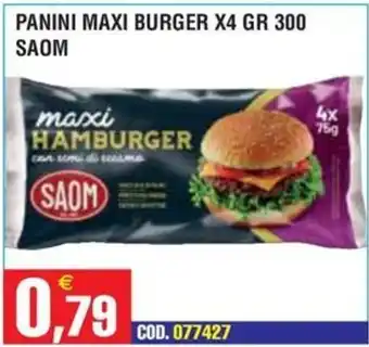 Immenso Cash Maxi hamburger SAOM offerta