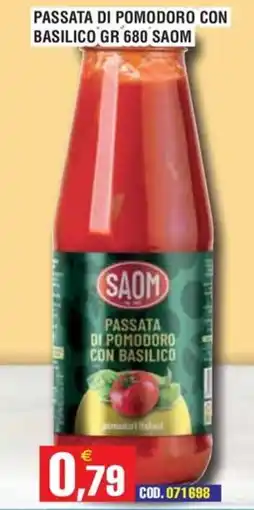Immenso Cash Passata di pomodoro con basilico SAOM offerta