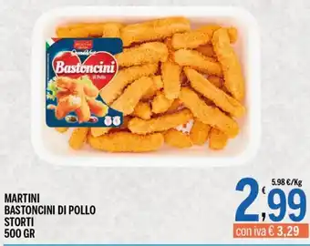 Martini bastoncini di pollo storti