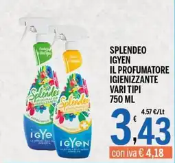 Gruppo Pascar Splendeo igienizzante offerta