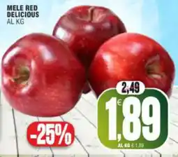 Vicino a te supermercati Mele red delicious offerta