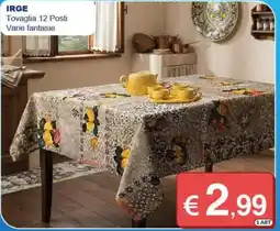 Mister Risparmio Tovaglia 12 Posti Varie fantasie offerta