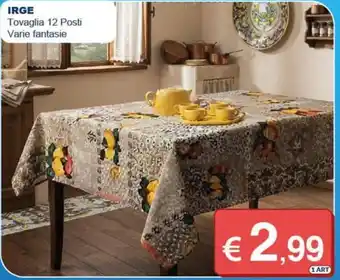 Tovaglia 12 Posti Varie fantasie