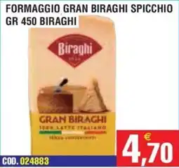 Immenso Cash Formaggio gran biraghi spicchio biraghi offerta