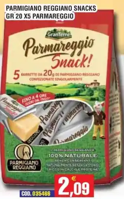 Immenso Cash Parmareggio Snack! offerta