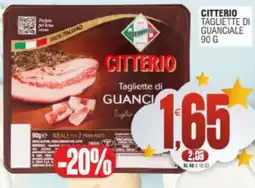 Vicino a te supermercati Citterio tagliette di guanciale offerta