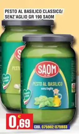 Immenso Cash Pesto al basilico senza aglio SAOM offerta