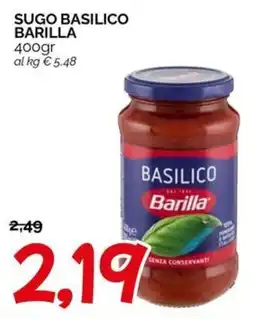 Hardis Sugo basilico Barilla offerta