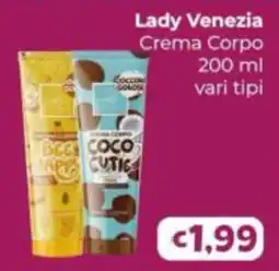 Le Bolle di Giù Giù Lady Venezia Crema Corpo offerta