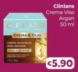 Le Bolle di Giù Giù Clinians Crema Viso Argan offerta