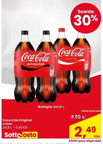 Coca Cola Original o Zero