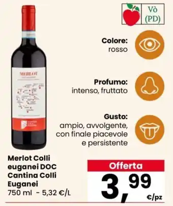 Merlot Colli euganei DOC Cantina Colli Euganei
