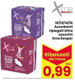 Despar Assorbenti ripiegati Ultra Xme Despar offerta