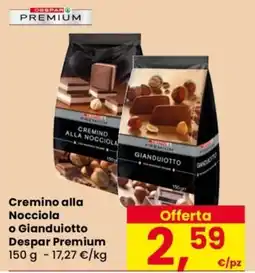 Despar Cremino alla Nocciola o Gianduiotto Despar Premium offerta
