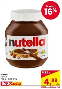 Despar Nutella Ferrero offerta