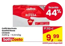 Despar Caffè Macinato Qualità Rossa Lavazza offerta