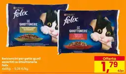 Despar Bocconcini per gatto gusti assortiti Le Ghiottonerie Felix offerta