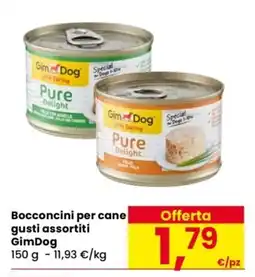 Despar Bocconcini per cane gusti assortiti GimDog offerta