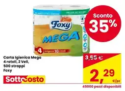 Despar Carta Igienica Mega Foxy offerta