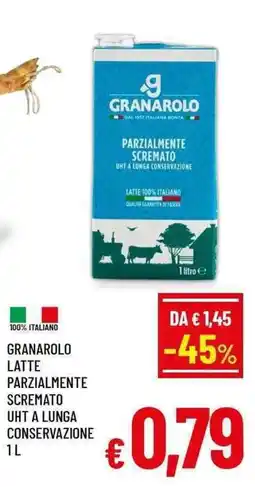 A&O Granarolo latte parzialmente scremato offerta