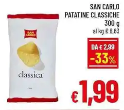 A&O San Carlo patatine classiche offerta