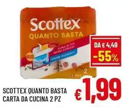 A&O Scottex quanto basta carta da cucina offerta