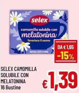 A&O Selex camomilla solubile con melatonina offerta