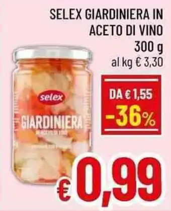 Selex giardiniera in aceto di vino
