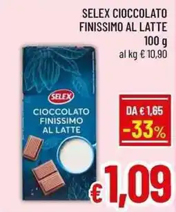 A&O Selex cioccolato finissimo al latte offerta