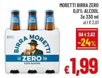 Birra Moretti La Zero