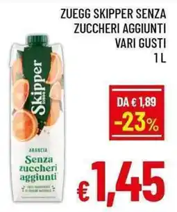 A&O Skipper senza zuccheri aggiunti offerta
