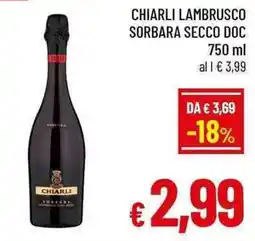 A&O Chiarli Lambrusco Sorbara Secco Doc offerta