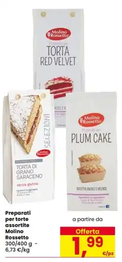 Despar Preparati per torte assortite Molino Rossetto offerta